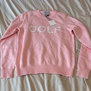 RNWK Pink GOLF Crew Neck Sweater
